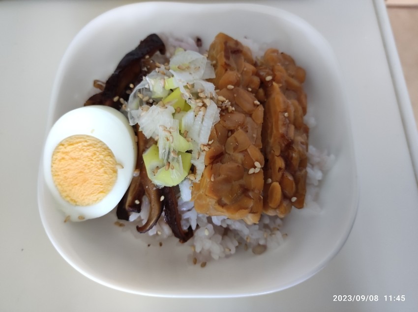 テンペとキノコの照焼丼　＃テンペレシピチャレンジ